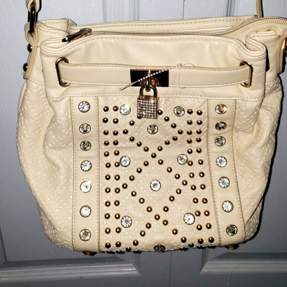 Symeli With Stone studs Crossbody Bag